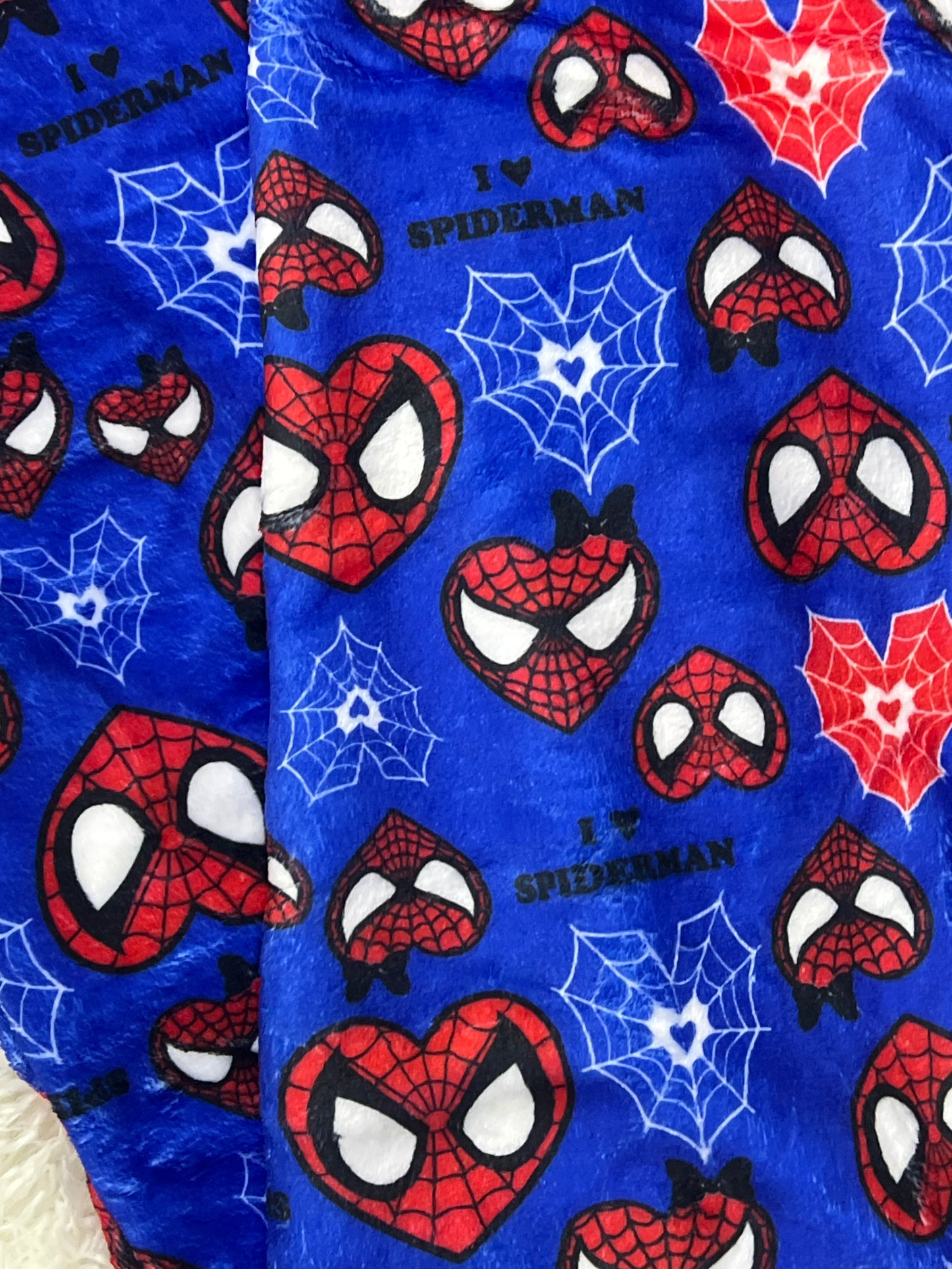 Spiderman corazon azul pijama afelpado duo