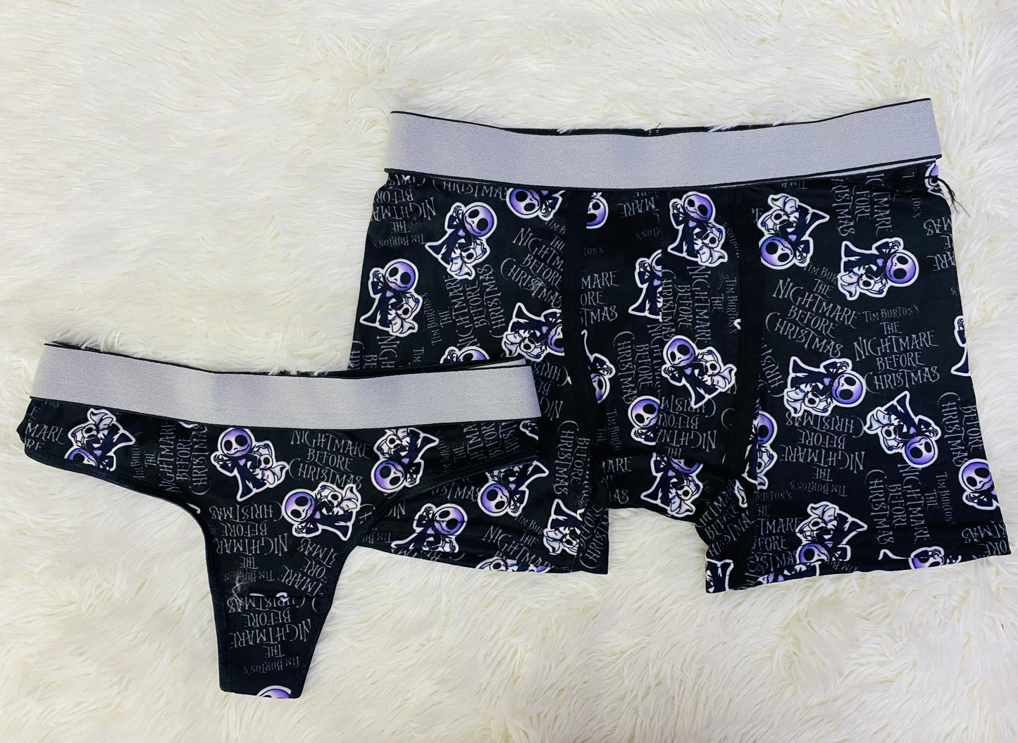 matching couples underwear hallowen jack