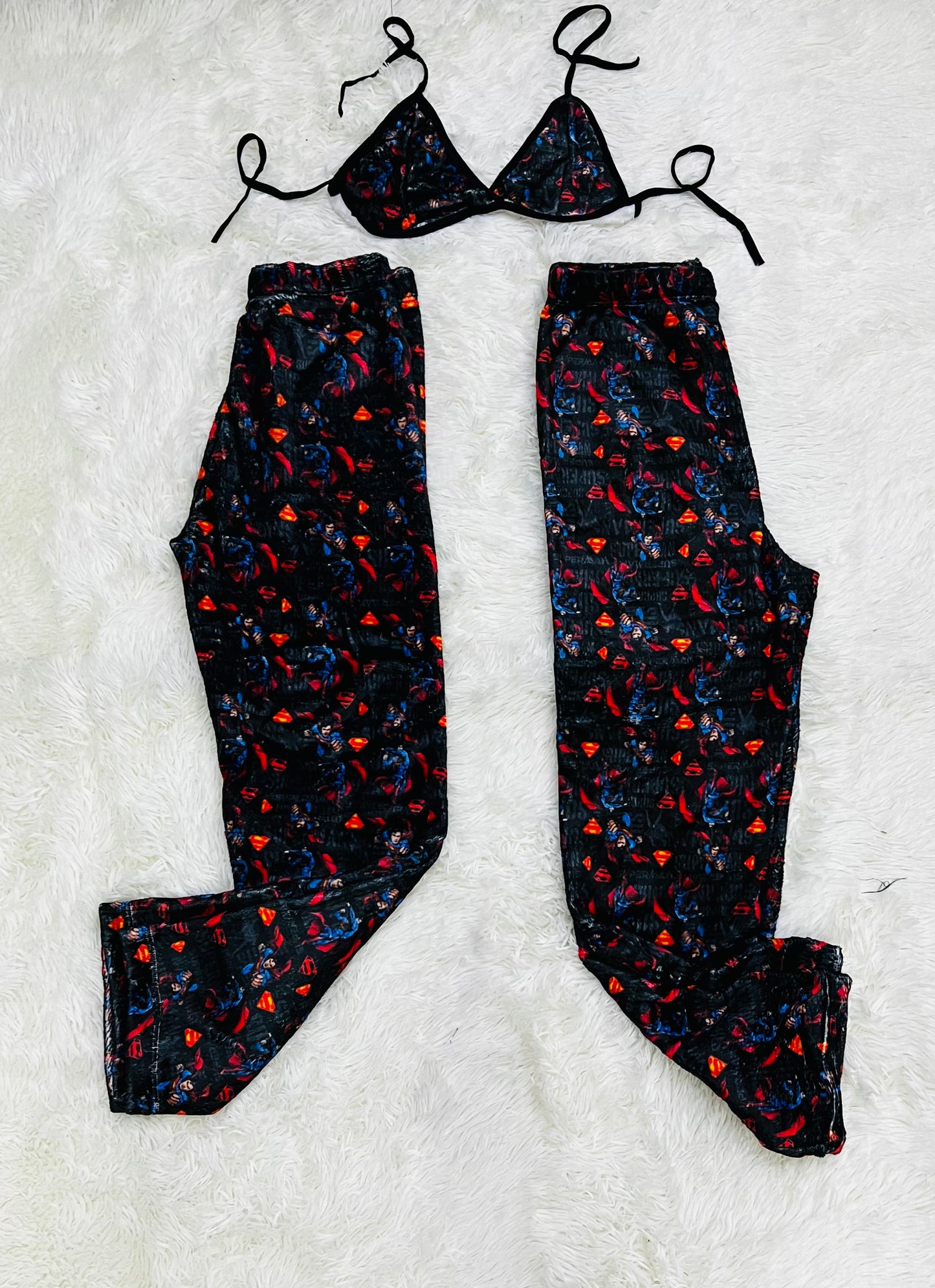 Duo pijama afelpada super man