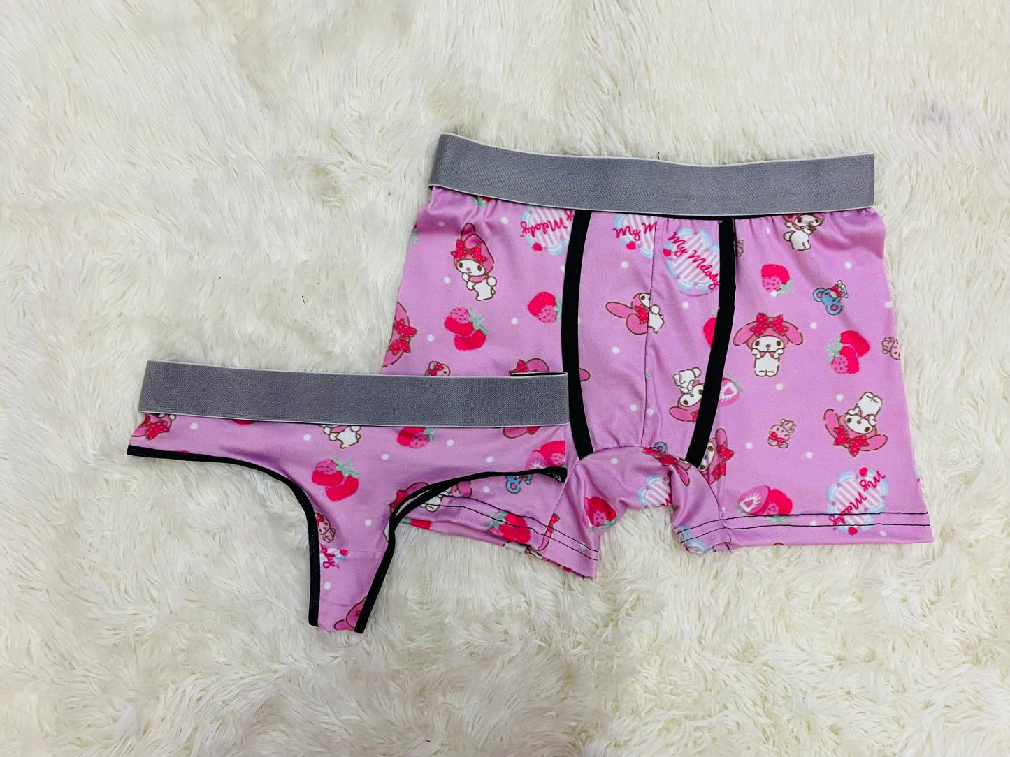 Melody matching couples underwear