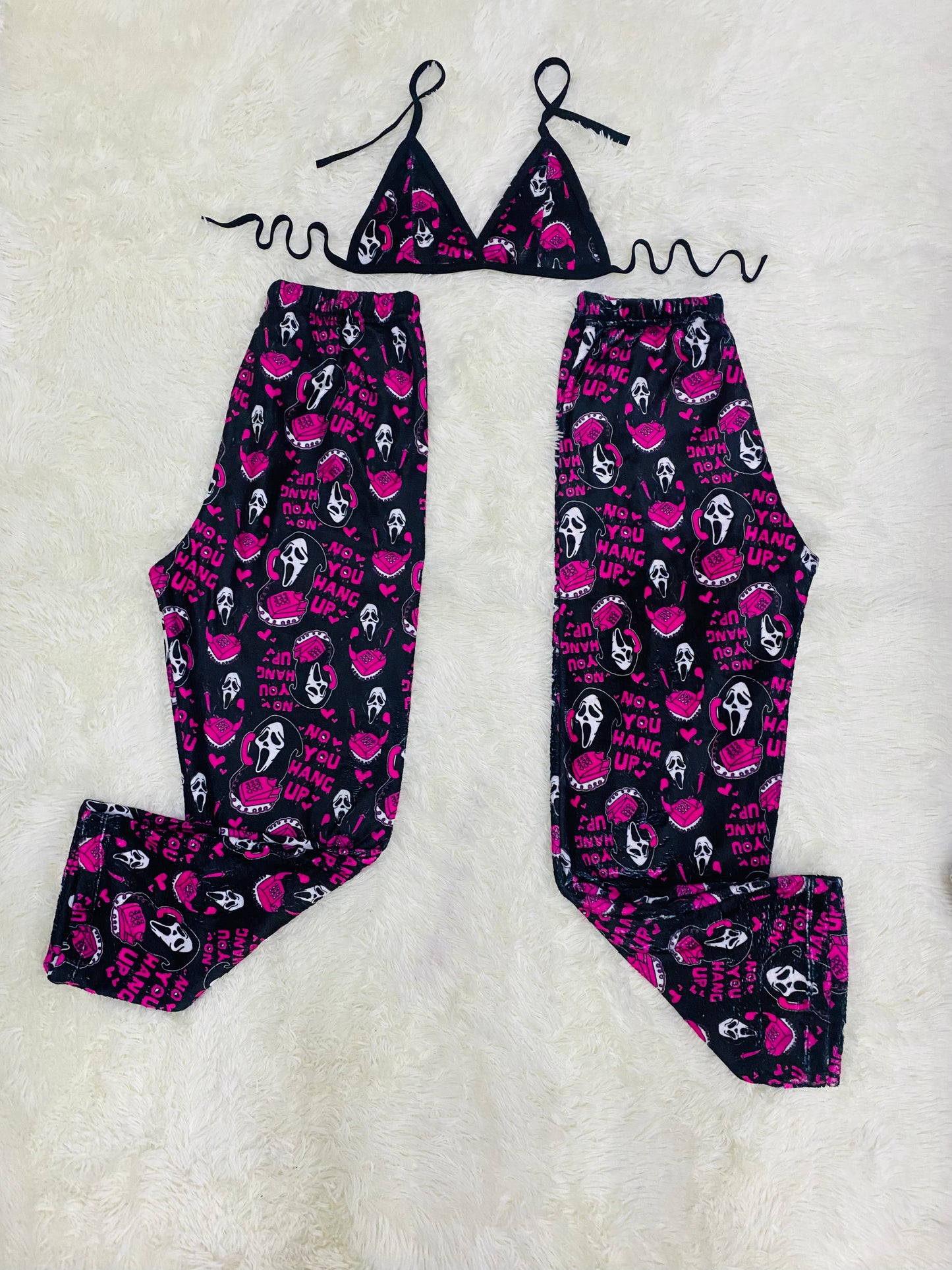 Scream plush pajama dúo hallowen