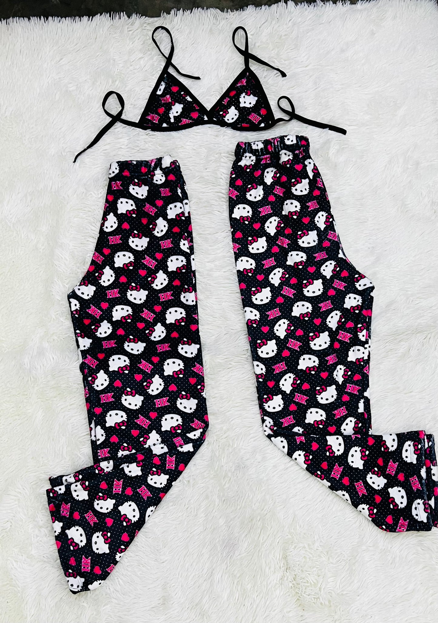 Duo pijama afelpada hello kitty