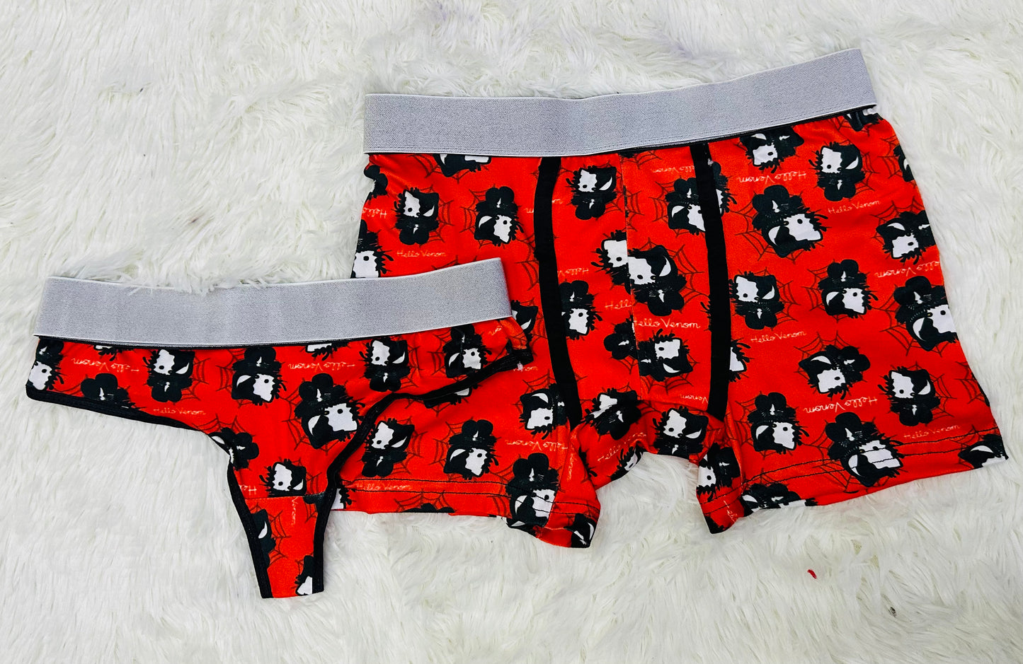 Kitty venom matching couples underwear hallowen