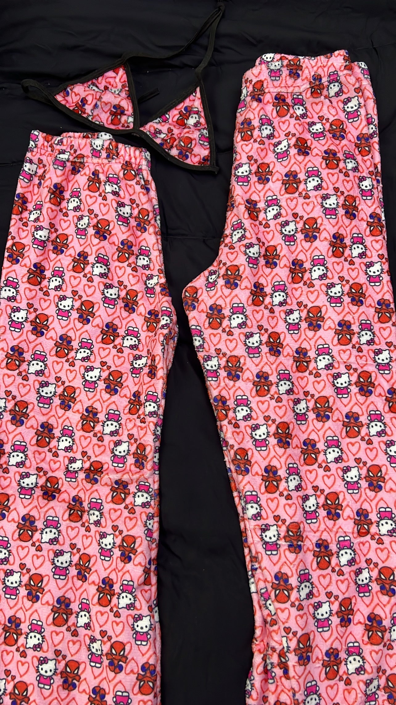 Spider kitty plush matching pijama