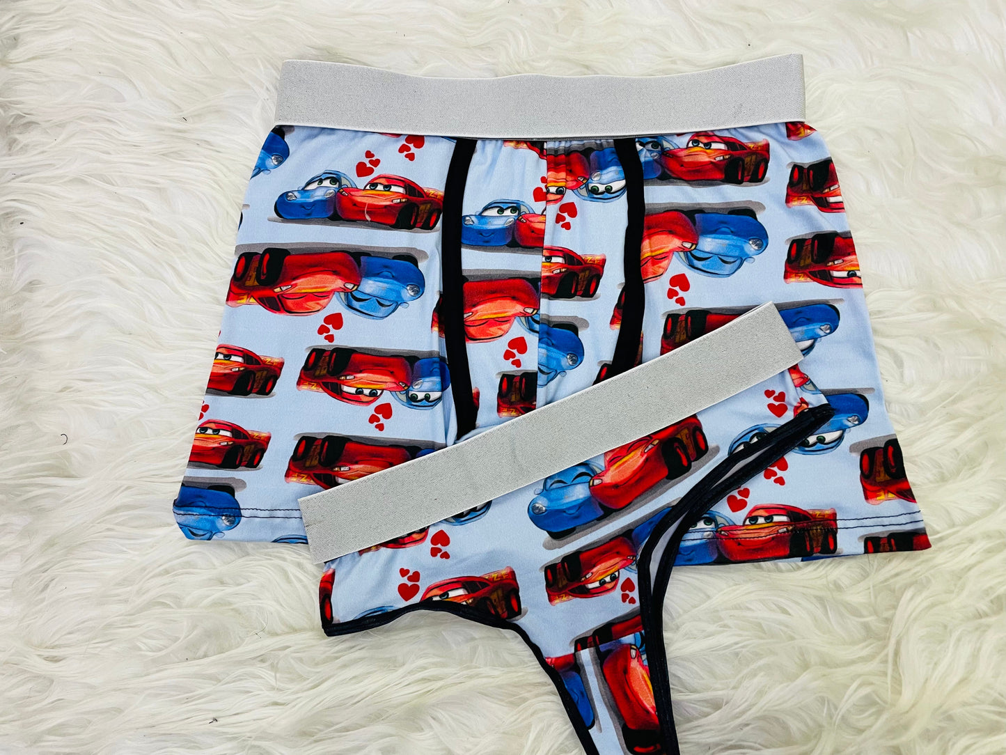 rayo mcqueen y sally duo de tanga