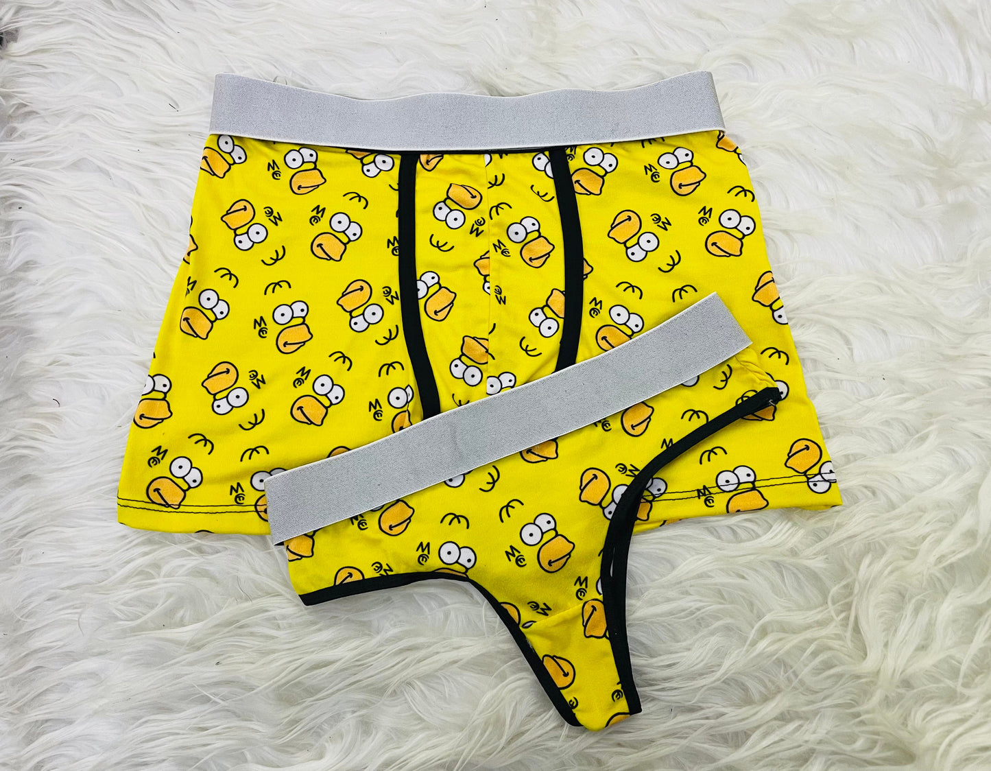 Homero Simpson matching couples underwear