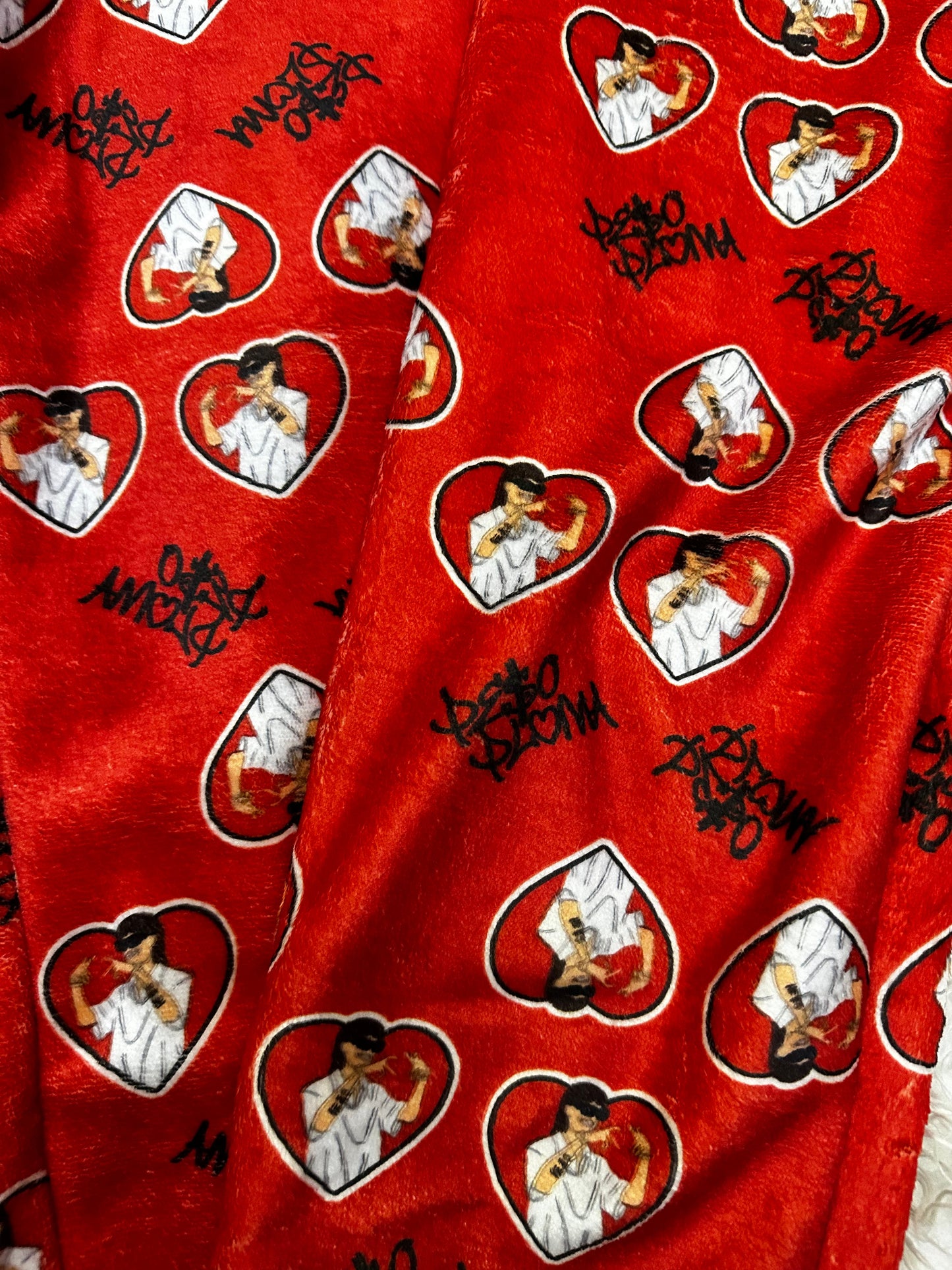 Duo de pijama afelpada peso pluma roja