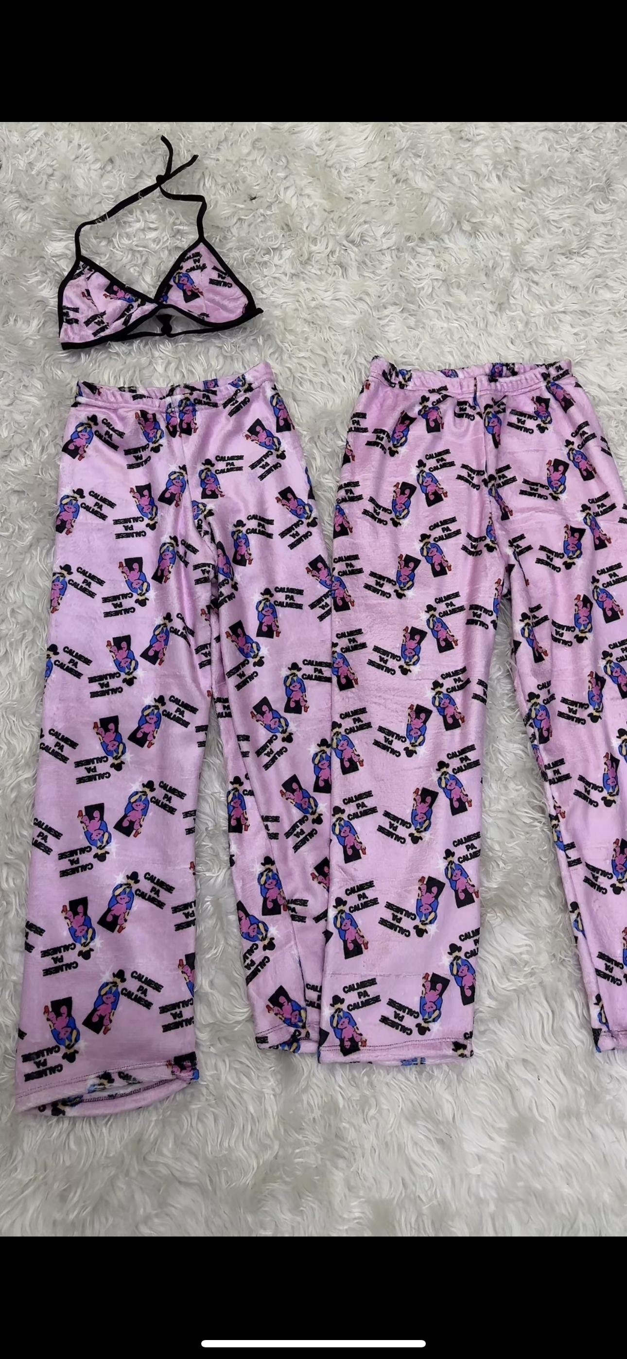Duo de pijama afelpada “calmese pa”