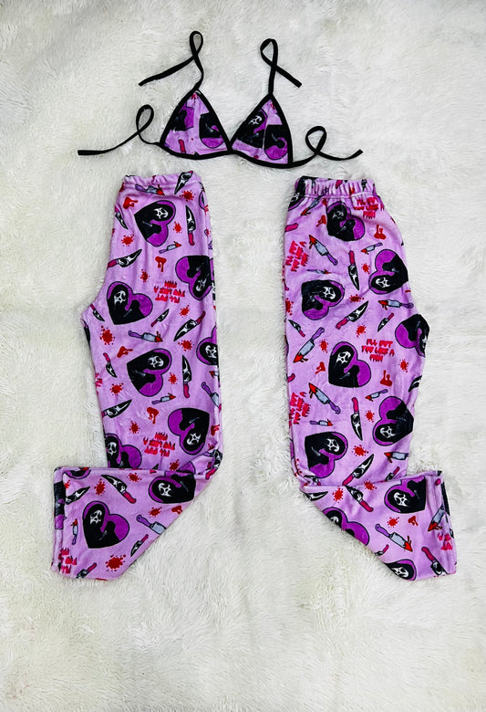 Scream plush pajama dúo hallowen