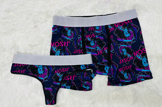 Jaso matching couples underwear hallowen