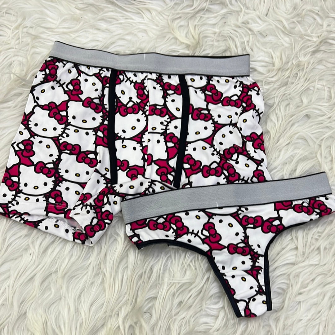 Hello kitty couples matching underwear